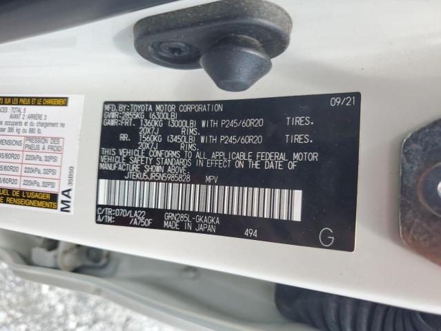2022 TOYOTA 4RUNNER LI JTEKU5JR5N5985828
