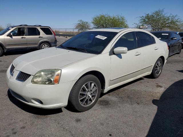 MITSUBISHI GALANT ES 2004 white  gas 4A3AB46FX4E083864 photo #1