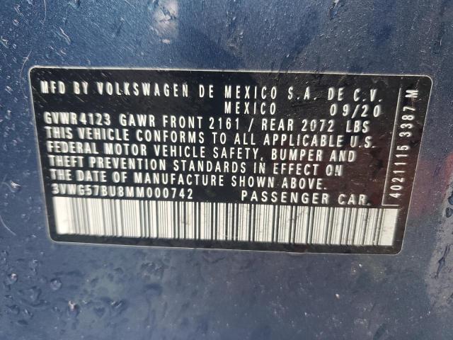 2021 VOLKSWAGEN JETTA SEL 3VWG57BU8MM000742