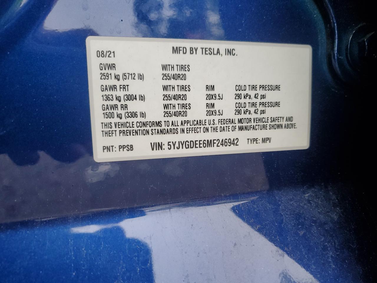 Tesla Model y 2021