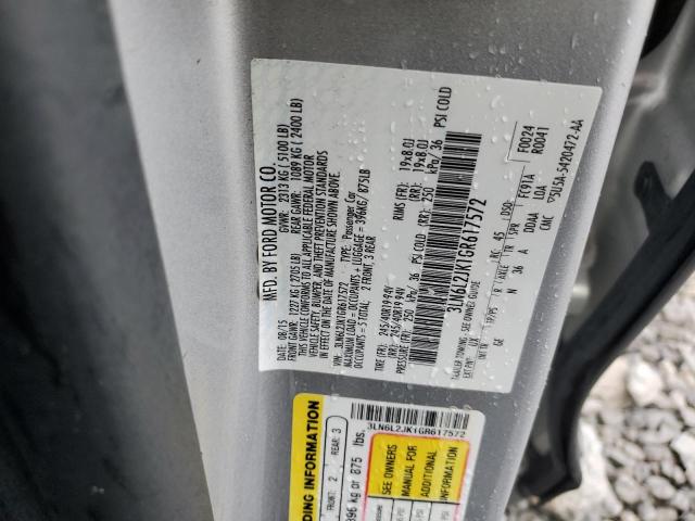 2016 LINCOLN MKZ 3LN6L2JK1GR617572