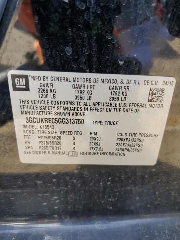 2016 CHEVROLET SILVERADO - 3GCUKREC5GG313750