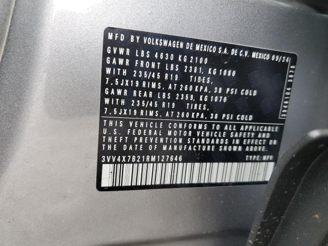 2024 VOLKSWAGEN TAOS SEL 3VV4X7B21RM127646