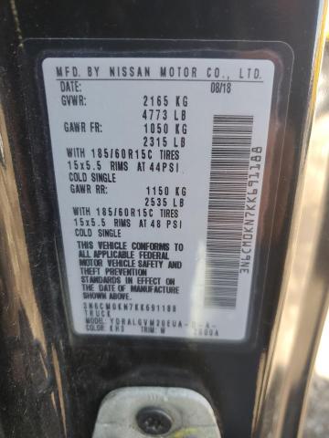 2019 NISSAN NV200 2.5S 3N6CM0KN7KK691188