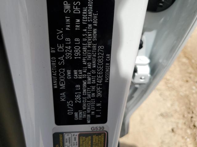 2025 KIA K4 LX 3KPFT4DE6SE083278