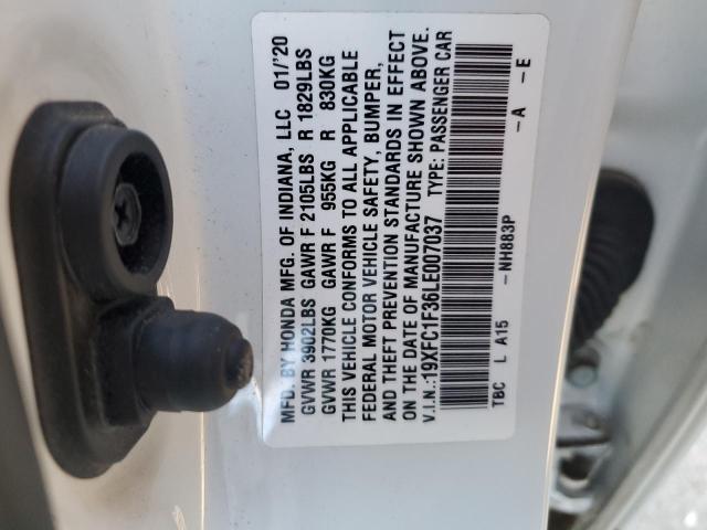 2020 HONDA CIVIC EX - 19XFC1F36LE007037