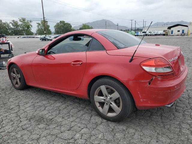 MERCEDES-BENZ SLK 280 2007 red  gas WDBWK54F17F147708 photo #3