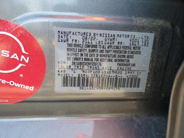 2022 NISSAN SENTRA SV - 3N1AB8CV0NY289174