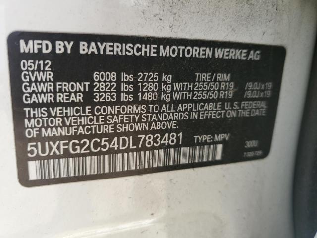 2013 BMW X6 XDRIVE3 - 5UXFG2C54DL783481