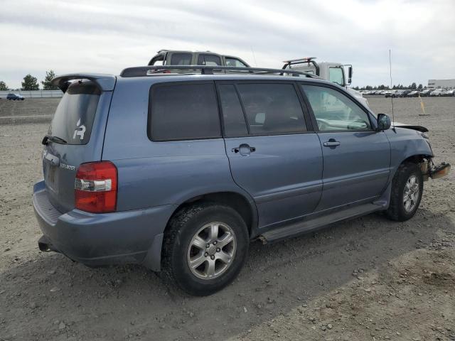TOYOTA HIGHLANDER 2004 blue  gas JTEEP21A640050603 photo #4