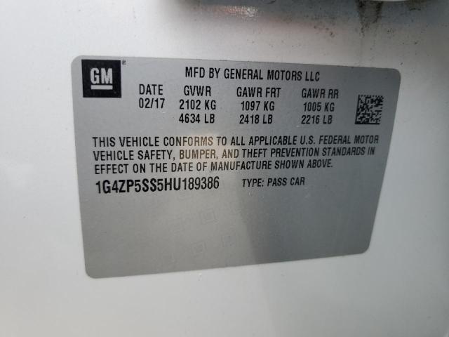 2017 BUICK LACROSSE E 1G4ZP5SS5HU189386