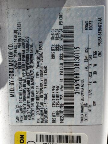 2013 FORD FUSION #3305301374