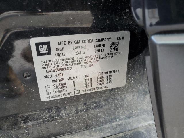 2016 BUICK ENCORE KL4CJESB8GB664724
