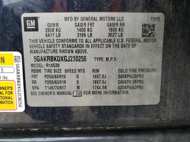 2016 BUICK ENCLAVE - 5GAKRBKDXGJ230256