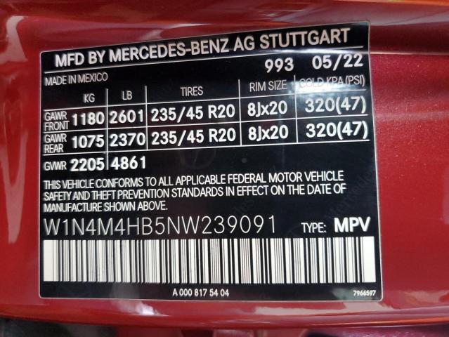 2022 MERCEDES-BENZ GLB 250 4M - W1N4M4HB5NW239091