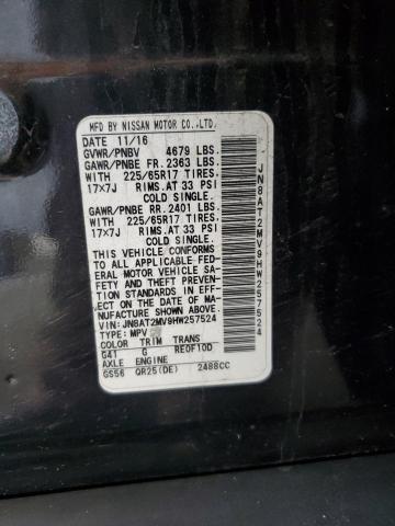2017 NISSAN ROGUE S - JN8AT2MV9HW257524