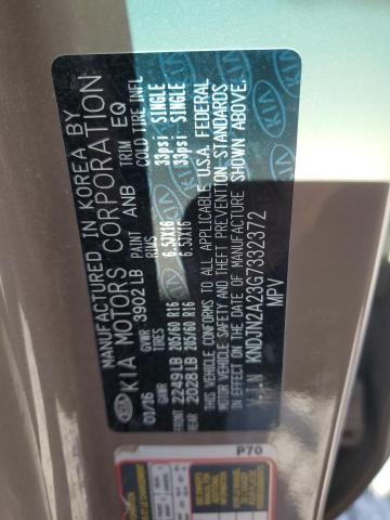 2016 KIA SOUL - KNDJN2A23G7332372