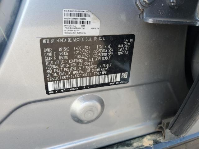 2019 HONDA HR-V SPORT - 3CZRU5H17KG710611