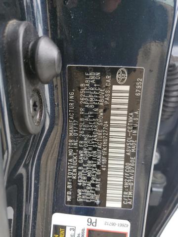 2017 TOYOTA CAMRY LE 4T1BF1FK1HU727704