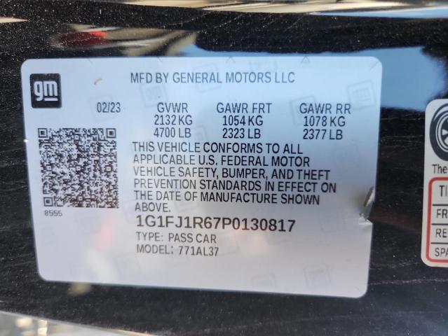 2023 CHEVROLET CAMARO ZL1 1G1FJ1R67P0130817