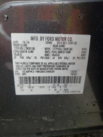 2016 FORD EDGE SEL - 2FMPK3J98GBC04525