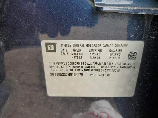 2017 CHEVROLET IMPALA LT - 2G1105S37H9106979
