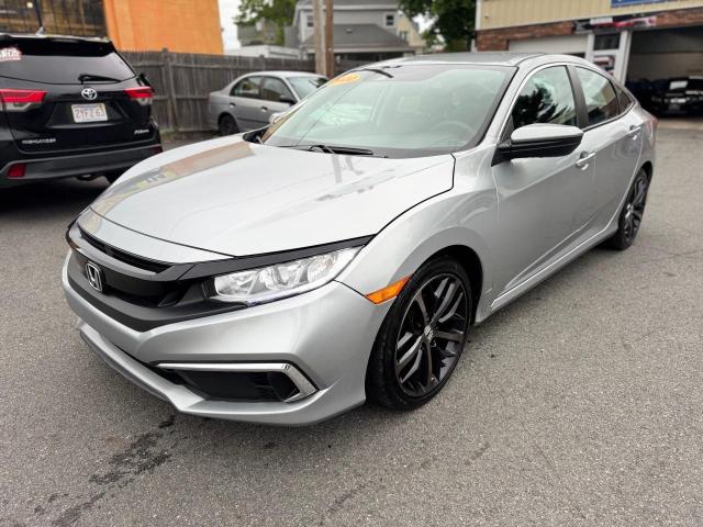 HONDA CIVIC LX 2020 silver  gas 2HGFC2F61LH570809 photo #3