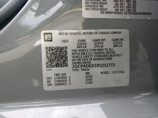2024 CHEVROLET SILVERADO - 2GCPADED1R1211773