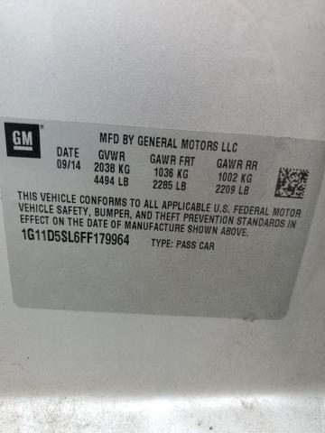 2015 CHEVROLET MALIBU 2LT - 1G11D5SL6FF179964
