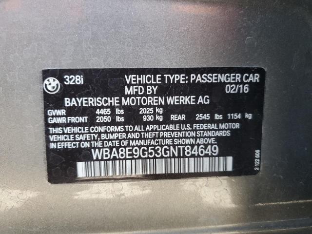 2016 BMW 328 I SULE - WBA8E9G53GNT84649