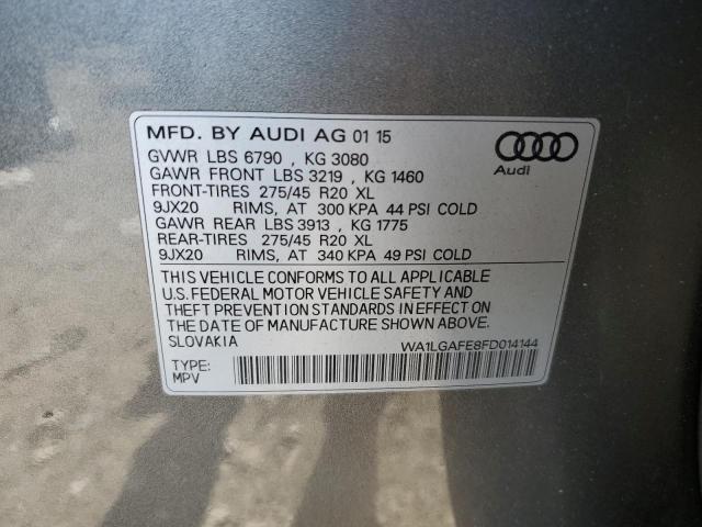 2015 AUDI Q7 PREMIUM - WA1LGAFE8FD014144