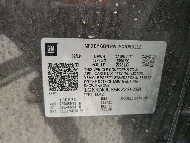 2019 GMC ACADIA SLT - 1GKKNULS5KZ235768