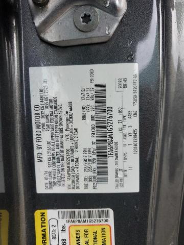 2016 FORD MUSTANG - 1FA6P8AM1G5276700