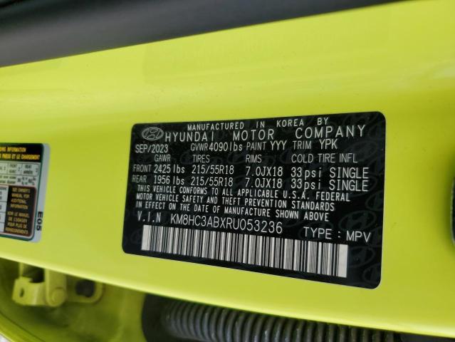 2024 HYUNDAI KONA SEL - KM8HC3ABXRU053236