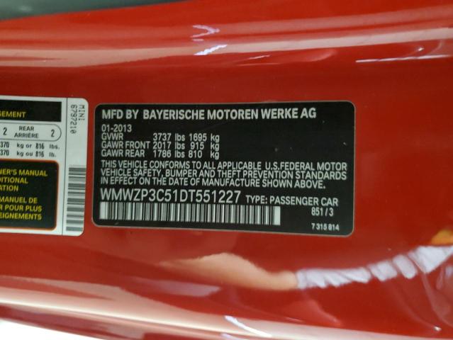 2013 MINI COOPER S - WMWZP3C51DT551227