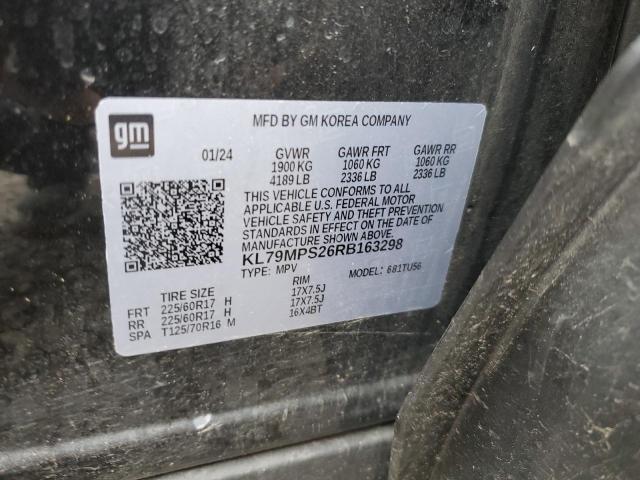 2024 CHEVROLET TRAILBLAZE - KL79MPS26RB163298