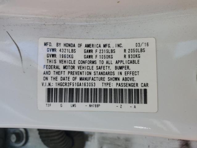 2016 HONDA ACCORD SPO - 1HGCR2F51GA163053