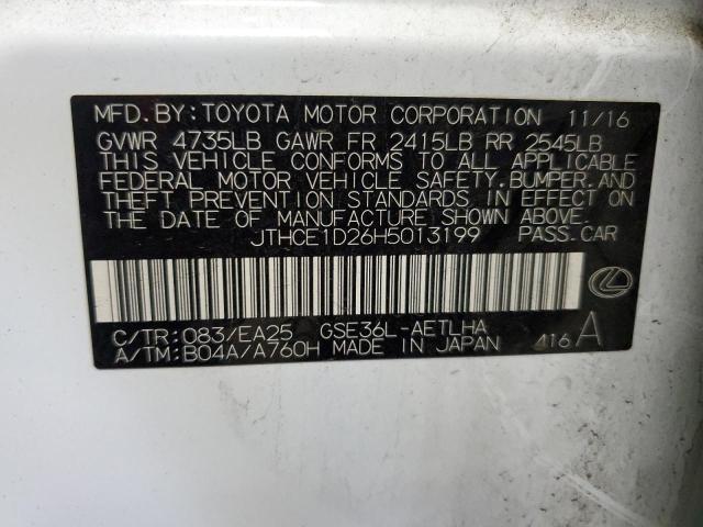 2017 LEXUS IS 350 JTHCE1D26H5013199