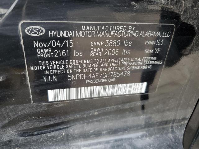 2016 HYUNDAI ELANTRA SE - 5NPDH4AE7GH785478