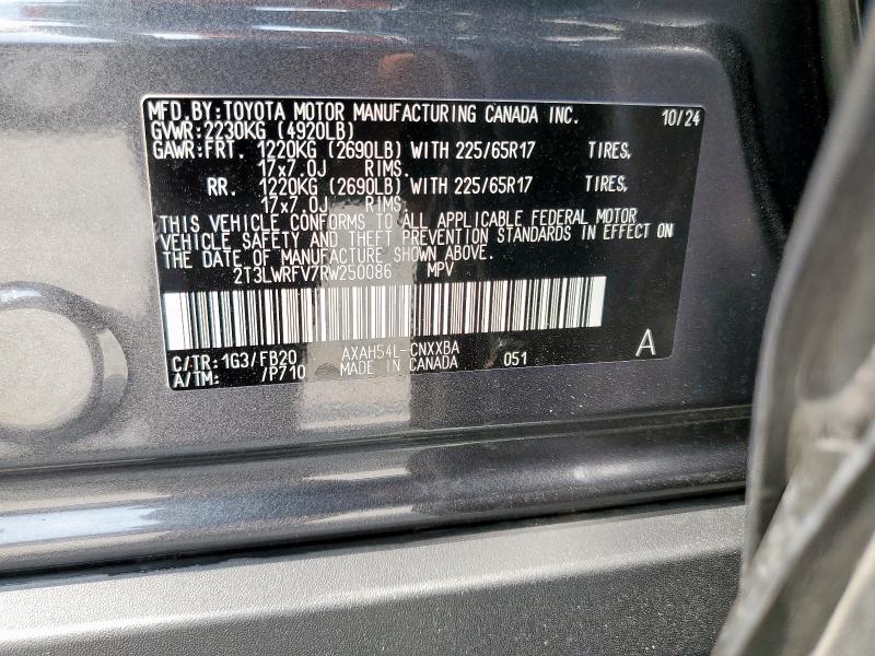 2024 TOYOTA RAV4 LE - 2T3LWRFV7RW250086