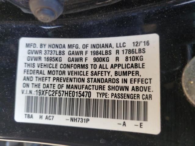 2017 HONDA CIVIC LX - 19XFC2F57HE015470