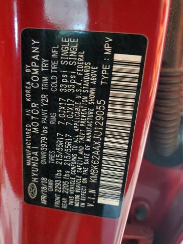 2018 HYUNDAI KONA SEL - KM8K62AAXJU129055