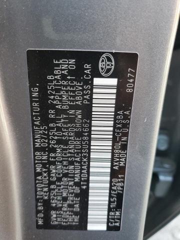 2025 TOYOTA CAMRY XSE 4T1DAACK3SU584662