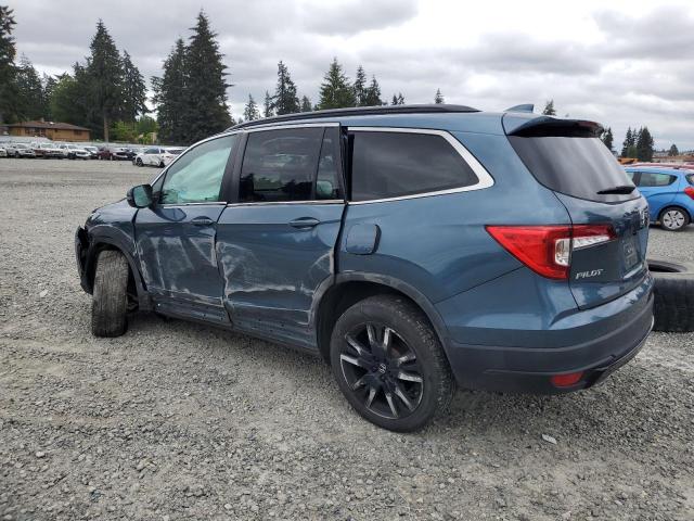 HONDA PILOT SE 2021 blue  gas 5FNYF6H27MB095691 photo #3