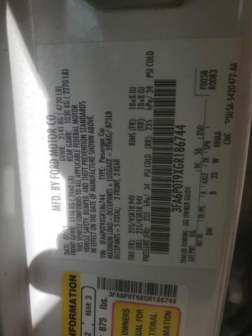 2016 FORD FUSION SE - 3FA6P0T9XGR186744