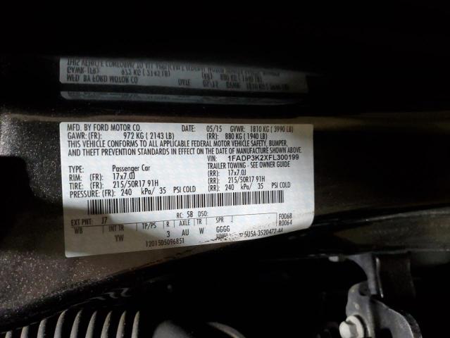 2015 FORD FOCUS SE - 1FADP3K2XFL300199