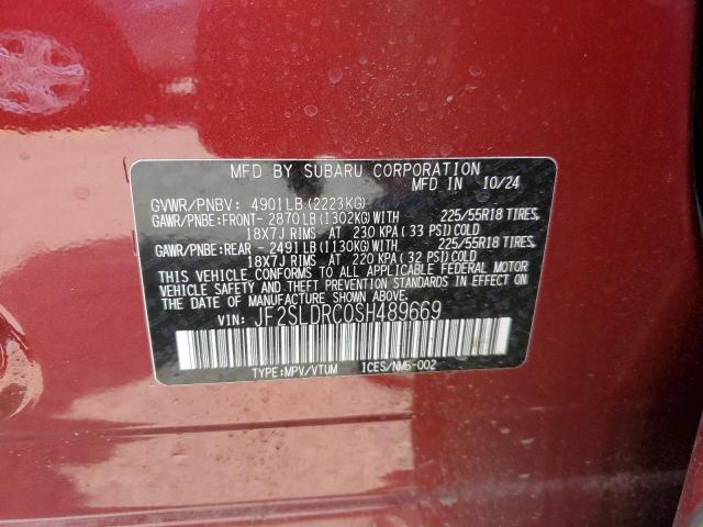 2025 SUBARU FORESTER L - JF2SLDRC0SH489669