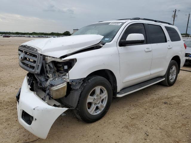 TOYOTA SEQUOIA SR 2010 white  gas 5TDZM5G13AS002069 photo #1