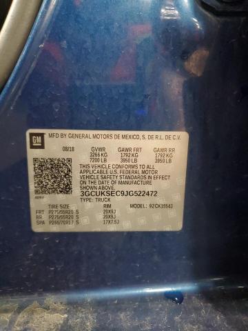 2018 CHEVROLET silverado - 3GCUKSEC9JG522472