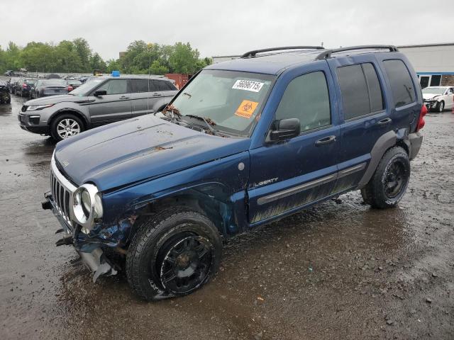 JEEP LIBERTY SP 2004 blue 4dr spor gas 1J4GL48K84W227792 photo #1